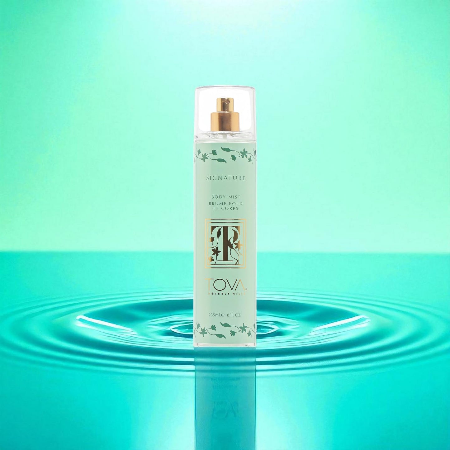 Tova Signature Body Mist – Fresh Floral Fragrance with Jasmine, Bergamot & Sandalwood | USA-Made & Cruelty-Free | 8 oz