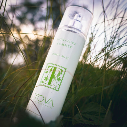 Tova Signature Summer Body Mist – Refreshing Fruity Floral Scent – Grapefruit, Calla Lily, Amethyst | USA-Made & Cruelty-Free – 8 oz