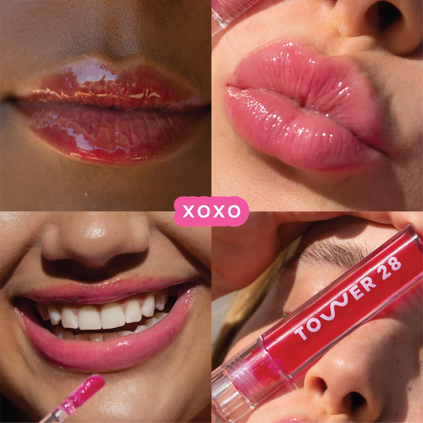 Tower 28 ShineOn Lip Jelly XOXO – Hydrating Lip Balm & Sheer Gloss (0.13 oz)