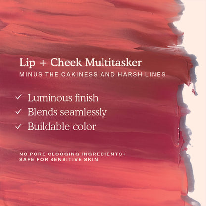 Tower 28 BeachPlease Cream Blush + Tinted Lip Balm – Golden Hour, Vegan & Non-Comedogenic (0.16 oz)