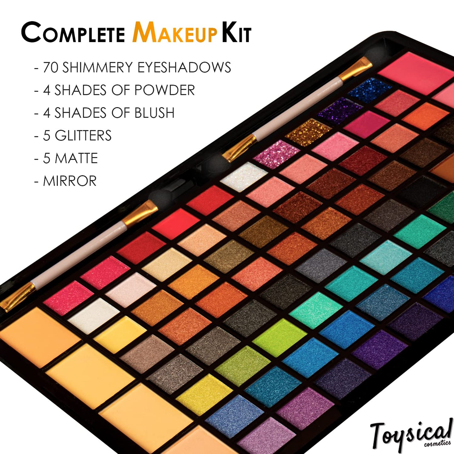 Toysical All In One Leather Case Makeup Kit – 88-Color Eyeshadow Palette