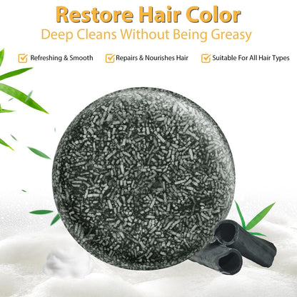 TPTAL Gray Hair Reverse Bar – Natural Darkening Shampoo for Gray Hair & Beard