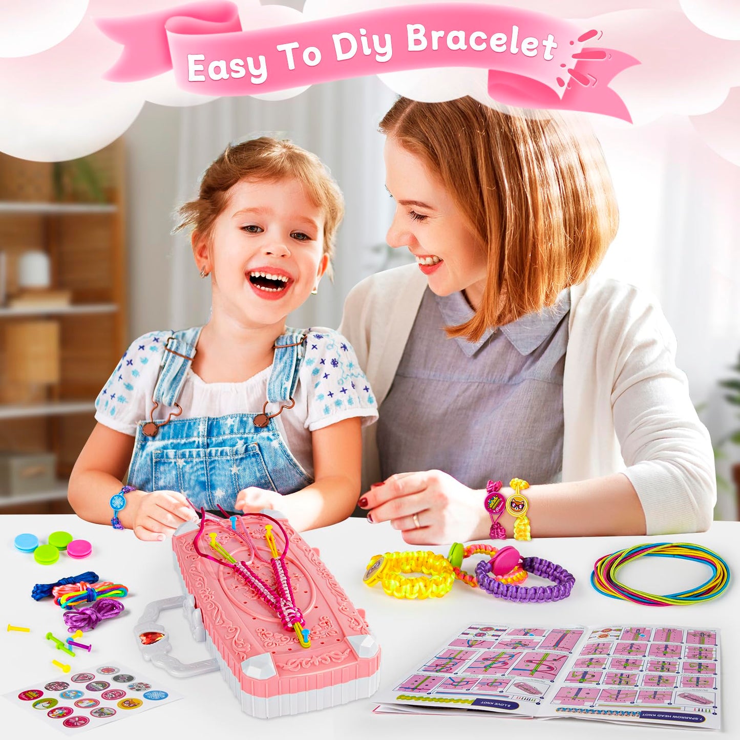 TQRAZ Bracelet Making Kit for Kids 8-12 — Friendship Bracelet Craft Set