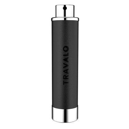 Travalo Walzer Refillable Perfume Atomizer – Pocket-Size, Leak-Proof, Glass-Free with Black Leather