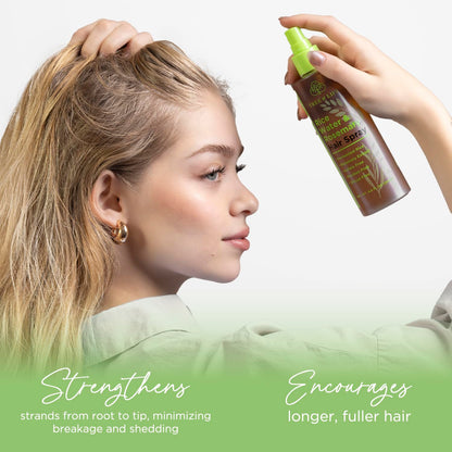 Tree of Life Beauty Rice Water Hair Spray – Rosemary Water, Caffeine & Biotin for Hair Growth (8.8 fl oz)