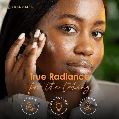 Tree of Life Beauty Vitamin C Skin Care Set | Hyaluronic Acid & Vitamin E for Dry & Sensitive Skin | 2 x 1 oz