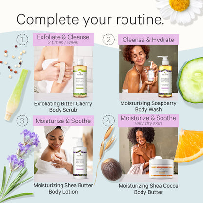 Tree to Tub Lavender Shea Butter Body Lotion – Dry Skin Moisturizer, Vegan, Aloe Vera & Oatmeal