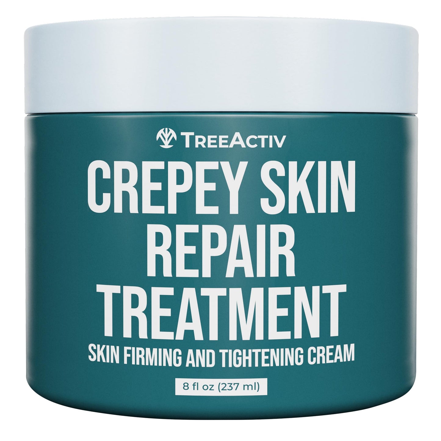 TreeActiv Crepey Skin Repair Cream – Hyaluronic Acid & Shea Butter, 8 oz
