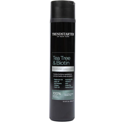 TRENDSTARTER Tea Tree & Biotin Thickening Conditioner – 10.14 Fl Oz | Argan Oil, Peppermint, Saw Palmetto