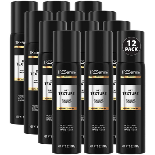 TRESemmé Dry Texture Finishing Mist 12-Pack – Volumizing & Texturizing Spray for Flat, Wavy, and Curly Hair
