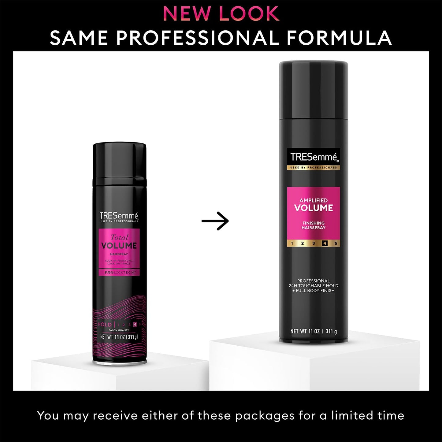 TRESemmé Amplified Volume Finishing Hairspray & Root Boost Spray – 24H Lift