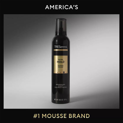 TRESemmé Shaping Mousse Extra Hold – 2-Pack + Travel Size (Moisturizing, Frizz Control)