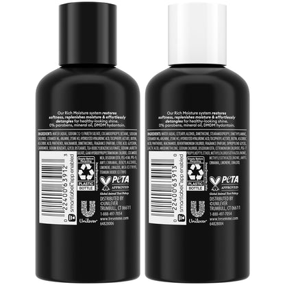 TRESemmé Travel Shampoo & Conditioner Set — Rich Moisture, 24-Pack (12 Sets), 3 oz Each