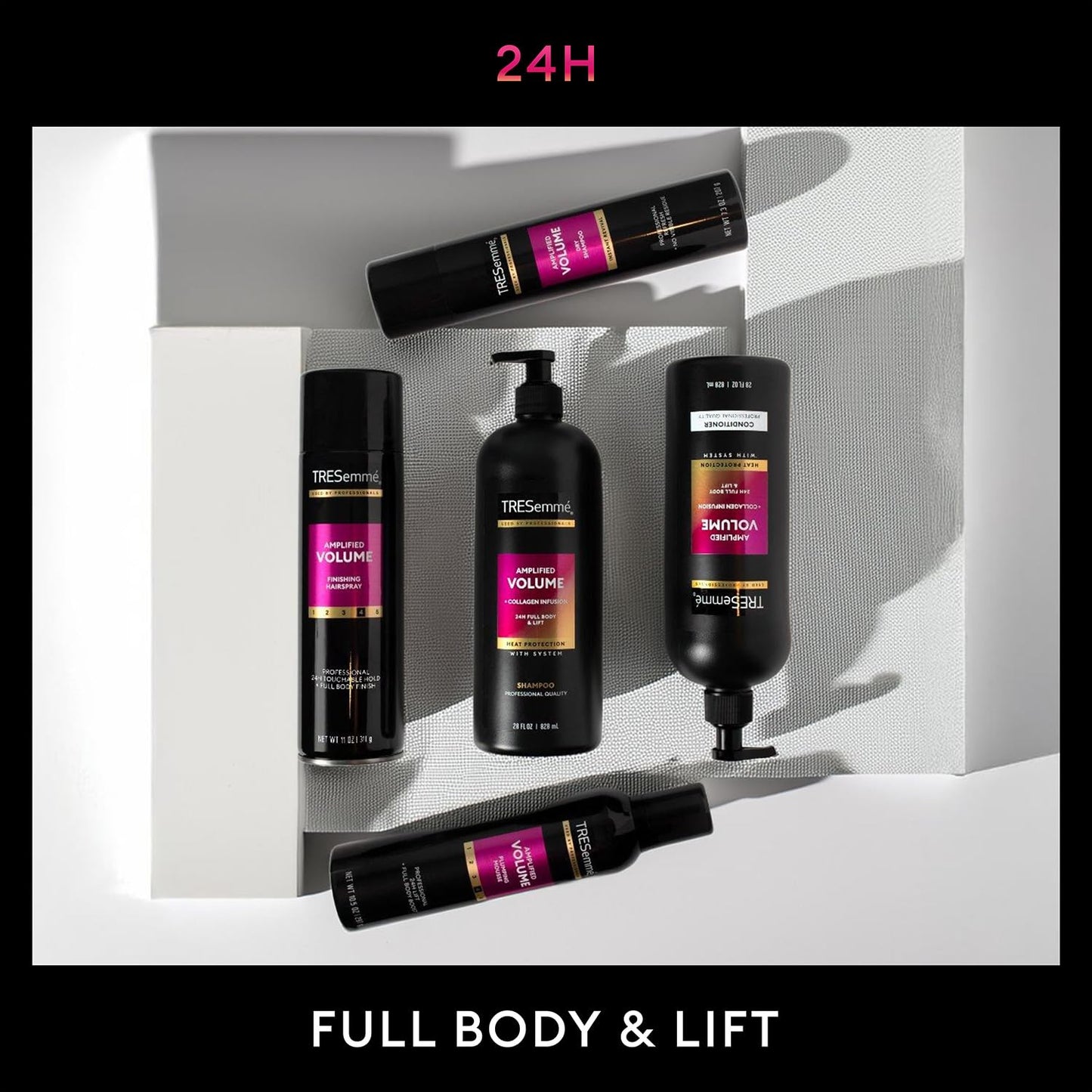 TRESemmé Amplified Volume Finishing Hairspray & Root Boost Spray – 24H Lift