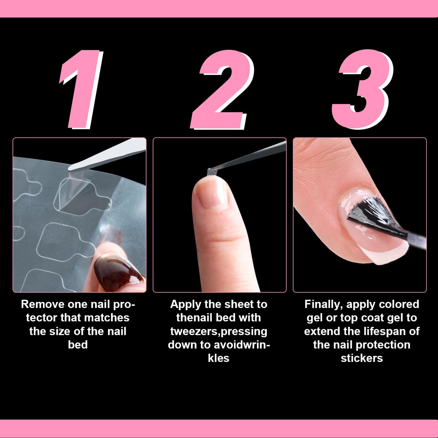 TRESSON Nail Repair Patches – 580 Pre-cut Patches for Damaged Nails
