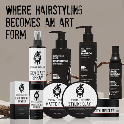 Tribal Chimp Matte Hair Styling Paste – Medium to Strong Hold, Matte Finish, 80g