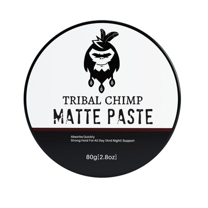Tribal Chimp Matte Hair Styling Paste – Medium to Strong Hold, Matte Finish, 80g