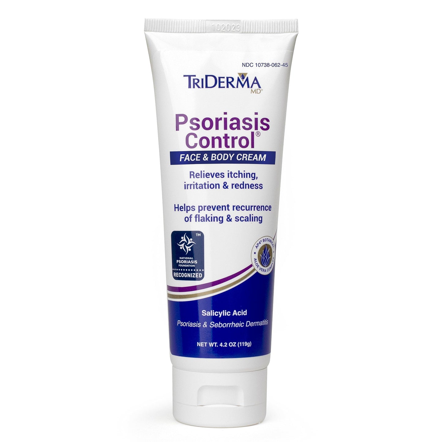 TriDerma Psoriasis Control Cream for Face & Body – 4.2 oz (Non-Greasy, Fragrance-Free)