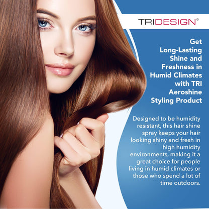 TRIDESIGN Aeroshine Finishing Hairspray – Ultra-Light Shine & Sun Protection
