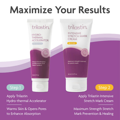 TriLASTIN Stretch Mark Cream — Collagen-Boosting Maternity Lotion (5.5 oz, Unscented, Paraben-Free)