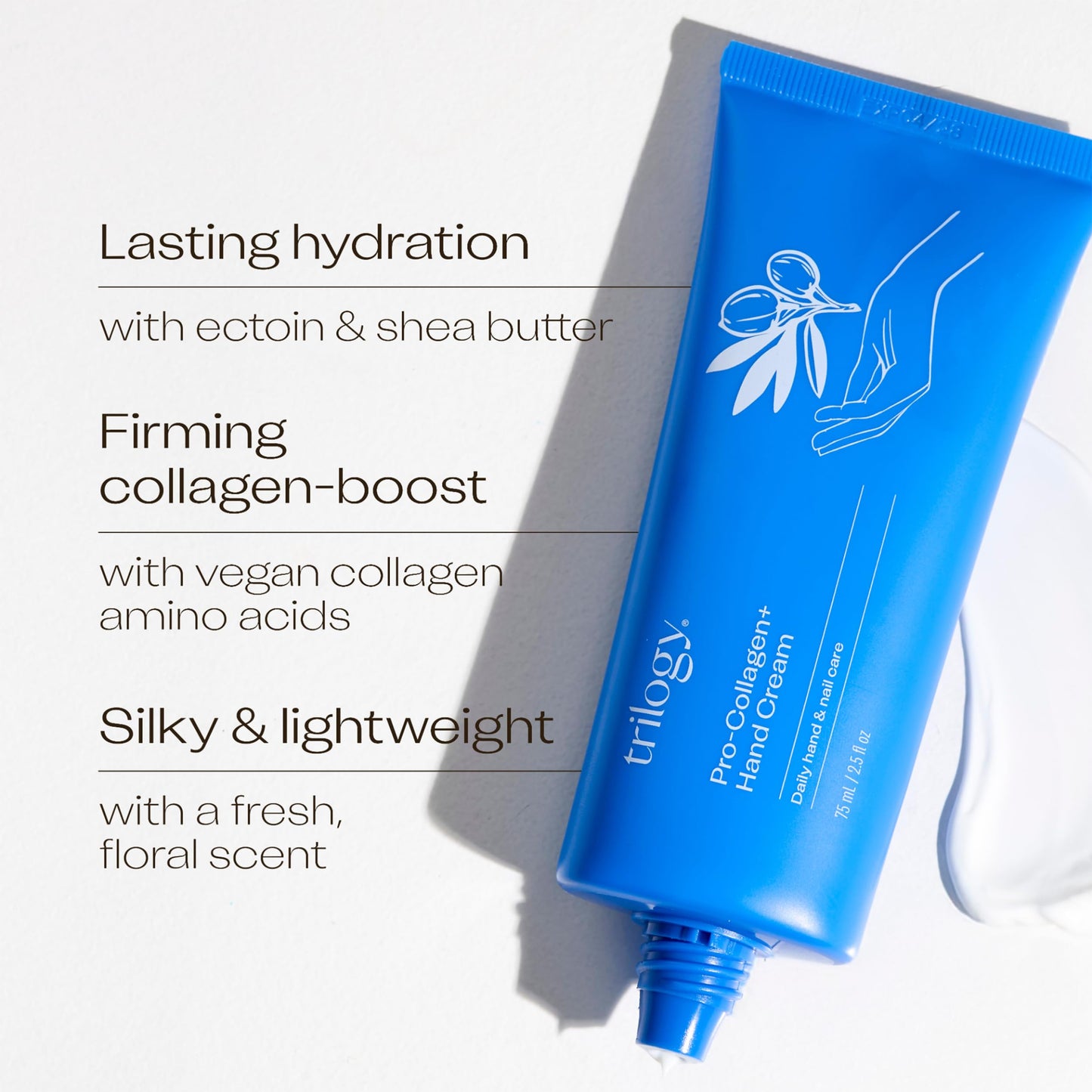 Trilogy Pro Collagen+ Hand Cream — Hydrating Vegan Formula, 75ml