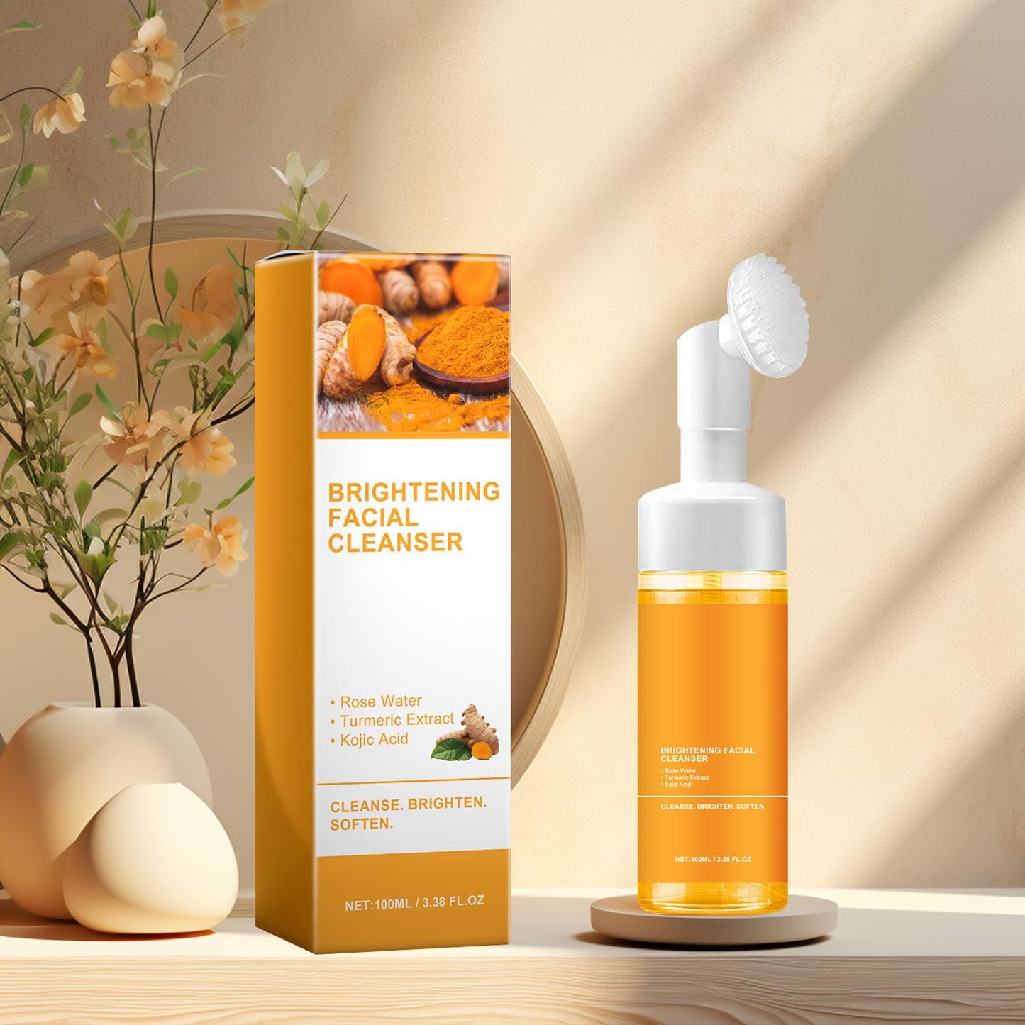 TRIMAKESHOP Turmeric Foaming Facial Cleanser 2-Pack