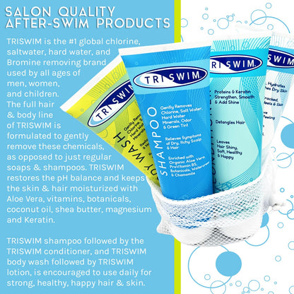 TRISWIM Gift Set – Swimmer Shampoo, Conditioner, Body Wash & Lotion (8.5 oz)