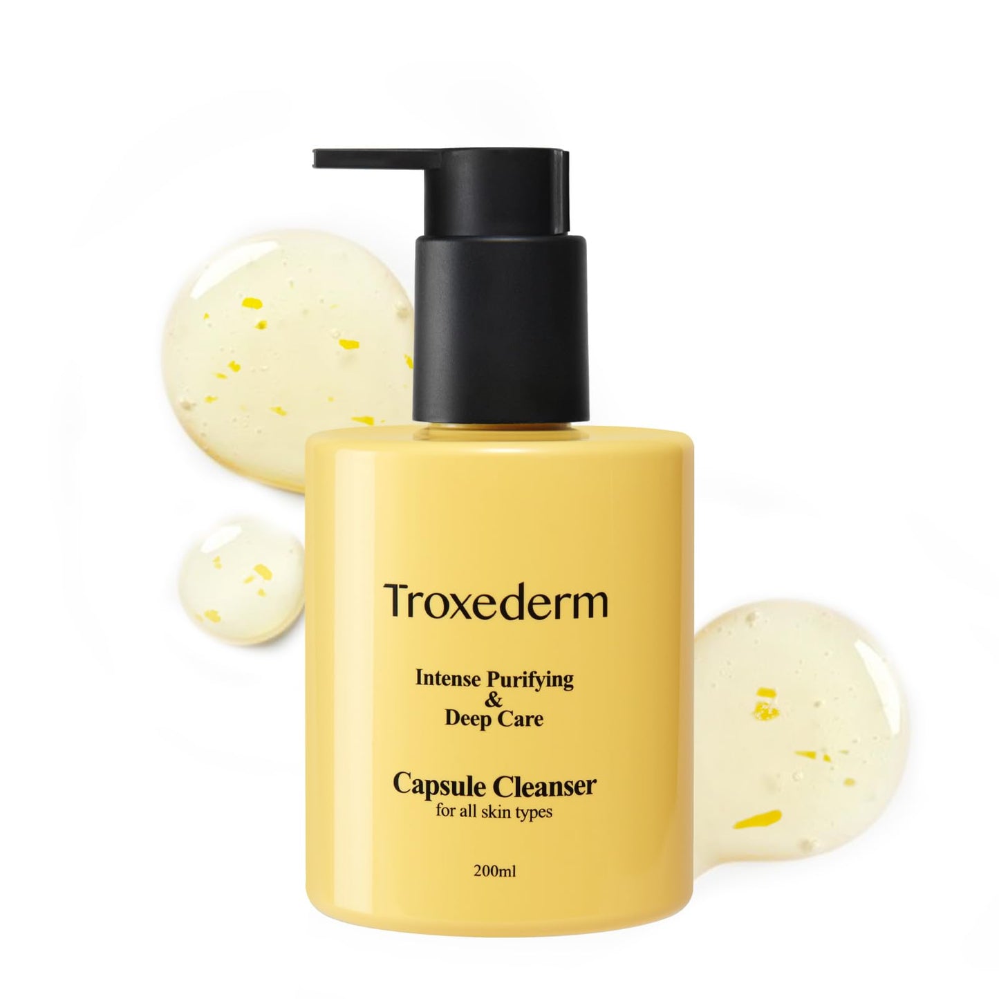 TROXEDERM Collagen Capsule Cleanser – Korean Gel Face Wash with Peptides