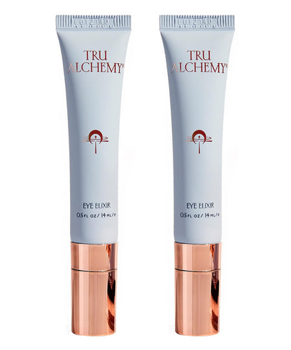 Tru Alchemy Eye Elixir Cooling Eye Treatment Cream - 2-Pack | Caffeine, Hyaluronic Acid, Vitamin C