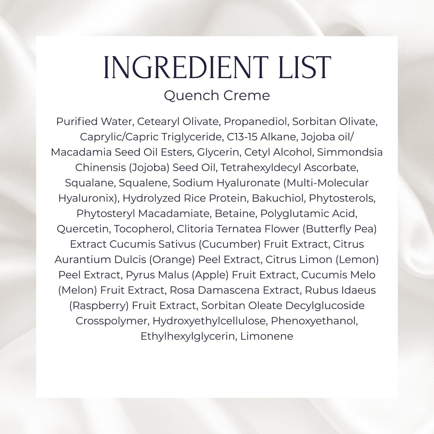 Tru Alchemy Quench Crème Daily Facial Moisturizer | Hyaluronic Acid, Vitamin C & Bakuchiol | Firming Hydration 1.7 oz