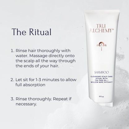 Tru Alchemy Shampoo for Growth, Volume & Scalp Health | Tea Tree & Peppermint Oil + Keratin & Saw Palmetto | Sulfate & Paraben Free | 9 Fl Oz