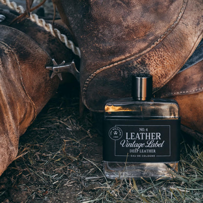Tru Fragrance Beauty No. 4 Leather - Deep Leather with Vintage Label