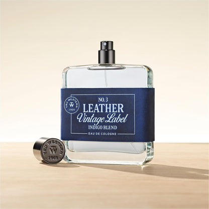 Leather No. 3 by Tru Western – Vintage Indigo Blend, Velvety Citrus, Blue Vetiver, Sueded Sandalwood 3.4 oz