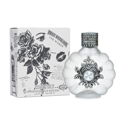 True Religion Eau de Parfum for Women – Fruity Floral Scent, 3.4 fl oz (100 mL)
