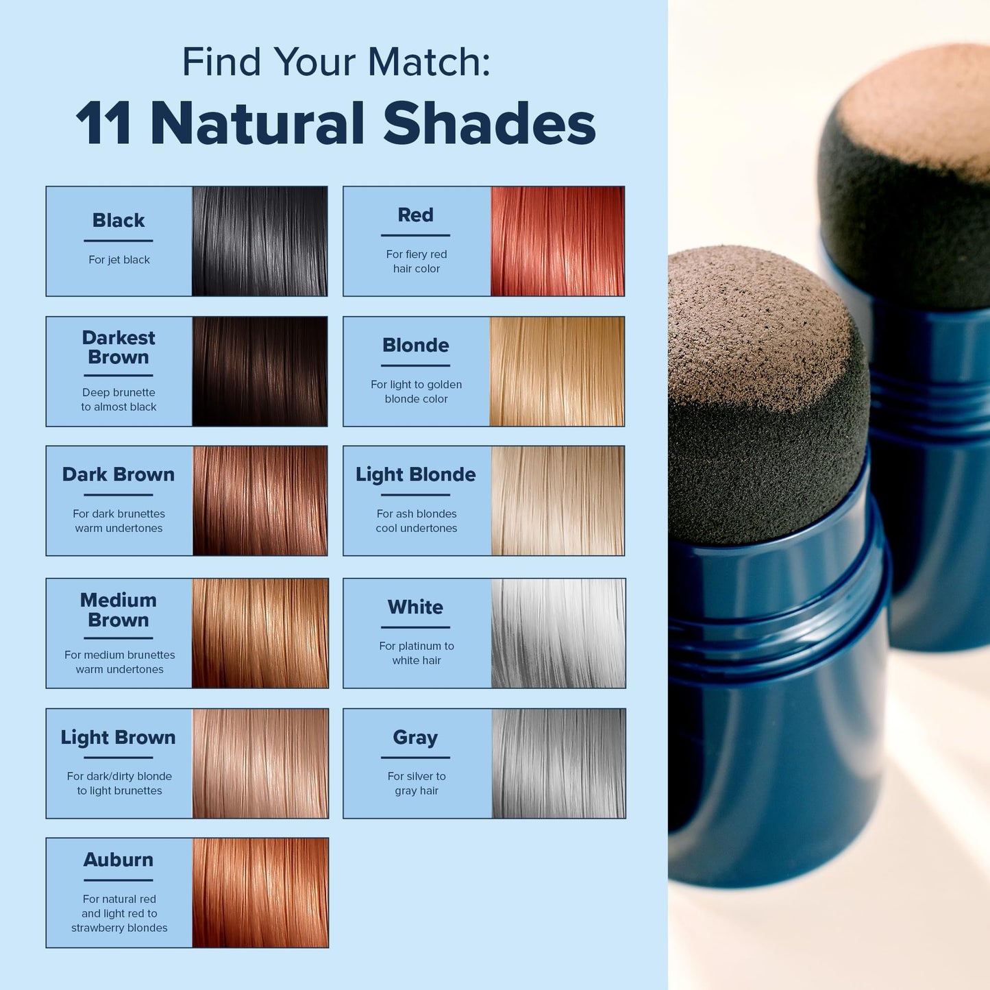 TRUHAIR Jumbo Color & Conceal Waterproof Root Touch Up – Auburn
