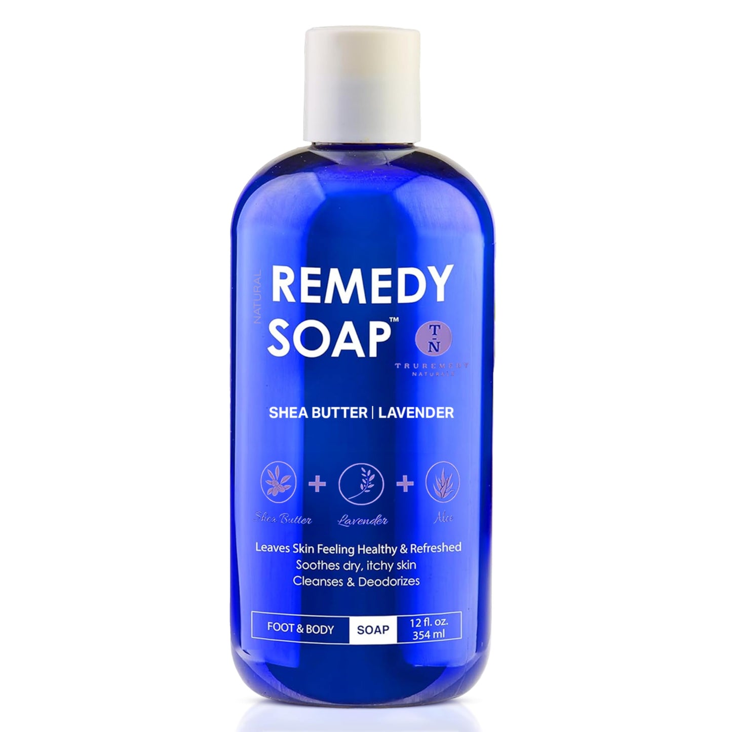 Truremedy Naturals Lavender Shea Butter Body Wash for Women – Hydrating Aloe Lavender Formula, 12oz