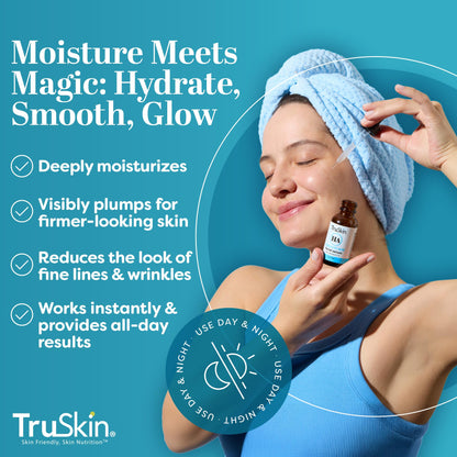 TruSkin Hyaluronic Acid Serum for Face – 7 Ultra-Hydrating Ingredients | 2 oz