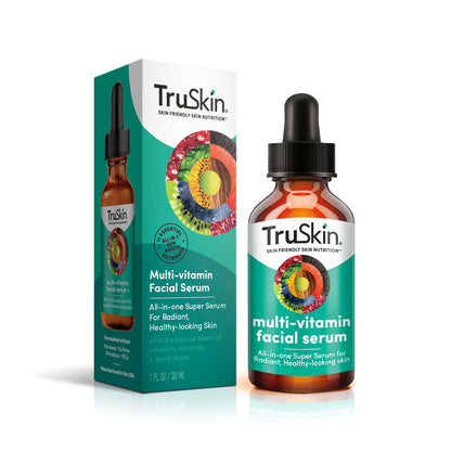 TruSkin Facial Serum with 11 Plant-Derived Vitamins & Minerals – Radiant, Healthy-Looking Skin | 1 fl oz