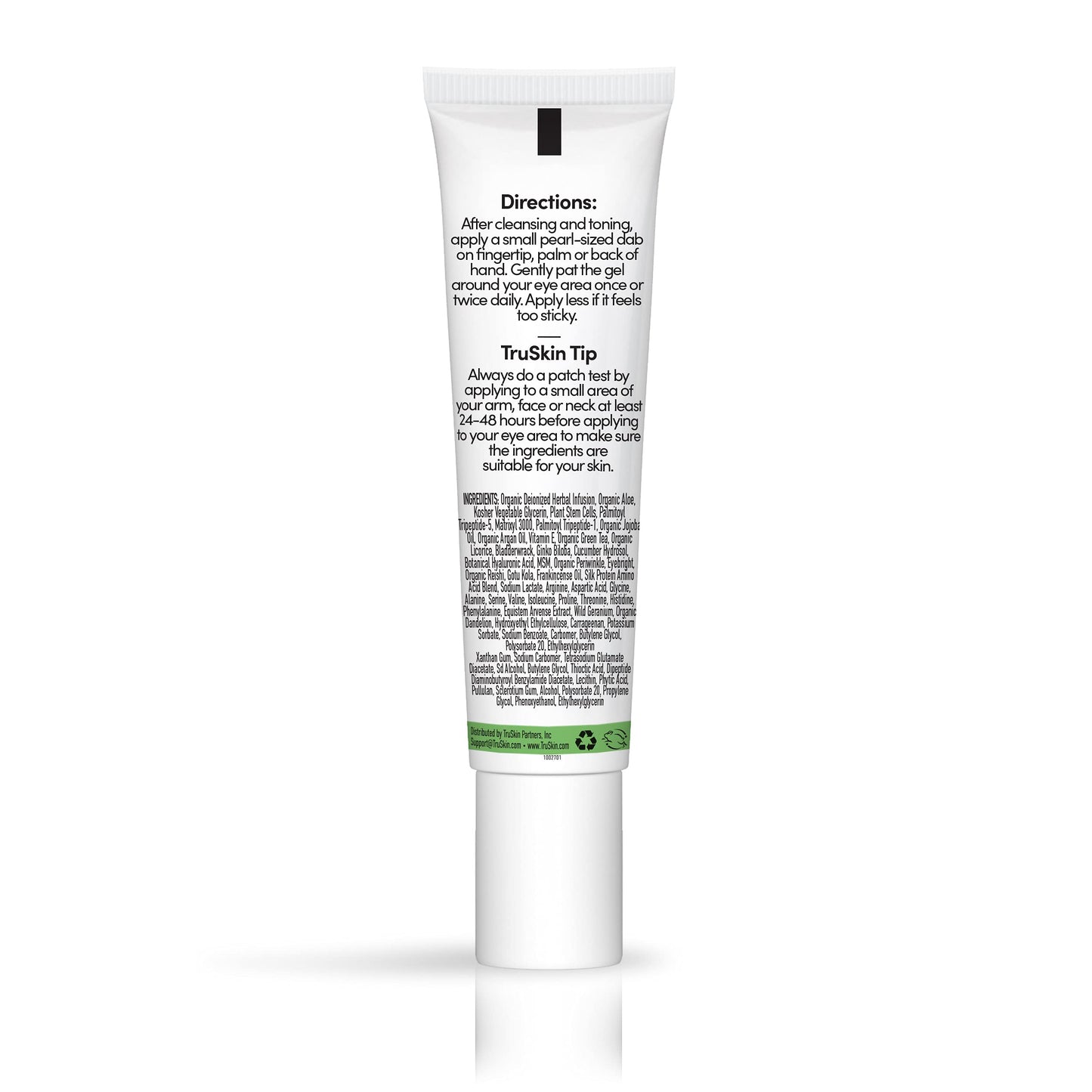 TruSkin Peptide Eye Gel - Hydrating Under-Eye Care with Peptides, Hyaluronic Acid & Plant Stem Cells