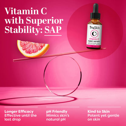 TruSkin Vitamin C Super Serum for Face – Multi-Active Anti-Aging Serum, 1 Fl Oz