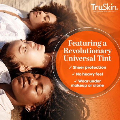 TruSkin Sunscreen Serum for Face SPF 30 – Universal Tint Mineral Sunscreen, Lightweight Finish