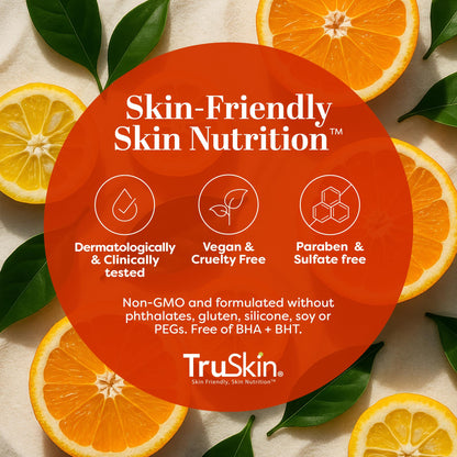 TruSkin Vitamin C Gentle Face Scrub – Brightening Exfoliator for All Skin Types | 4 Fl Oz