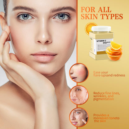 Truvenum Jelly Mask for Facials Professional – Vitamin C Jelly Mask, Brightening & Hydration, DIY Spa 23 oz