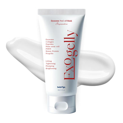 TSJ Bio Exosome Exogelly Peel-Off Mask – 2.1 fl oz with 4.8B Exosomes, PDRN & Exium HR