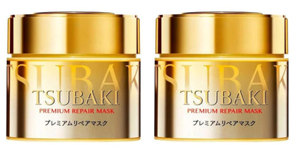 TSUBAKII Premium Repair Mask 180g (2 Pack) – Deep Moisture & Hair Repair