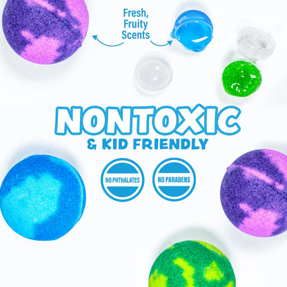 Tub Works Super Goo Bath Slime Bombs (6-Pack) – Surprise Inside, Nontoxic Kids Bath Toys