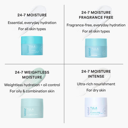 TULA 24-7 Moisture Intense Day & Night Cream — Travel Size, Ultra Hydration for Face