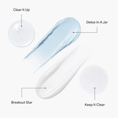 TULA Clear Skin Starters Acne Kit – 4-Piece Travel Skincare Set