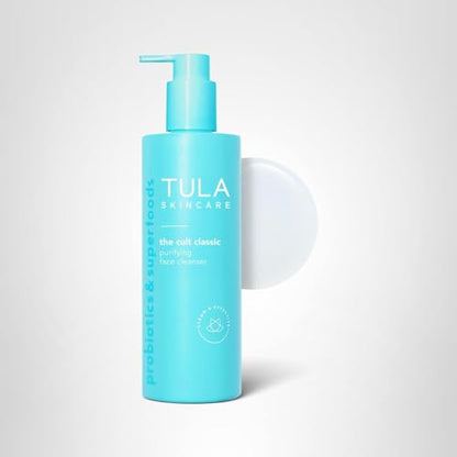 TULA Cult Classic Purifying Face Cleanser – Gentle Hydrating Gel Cleanser (11.8 oz)