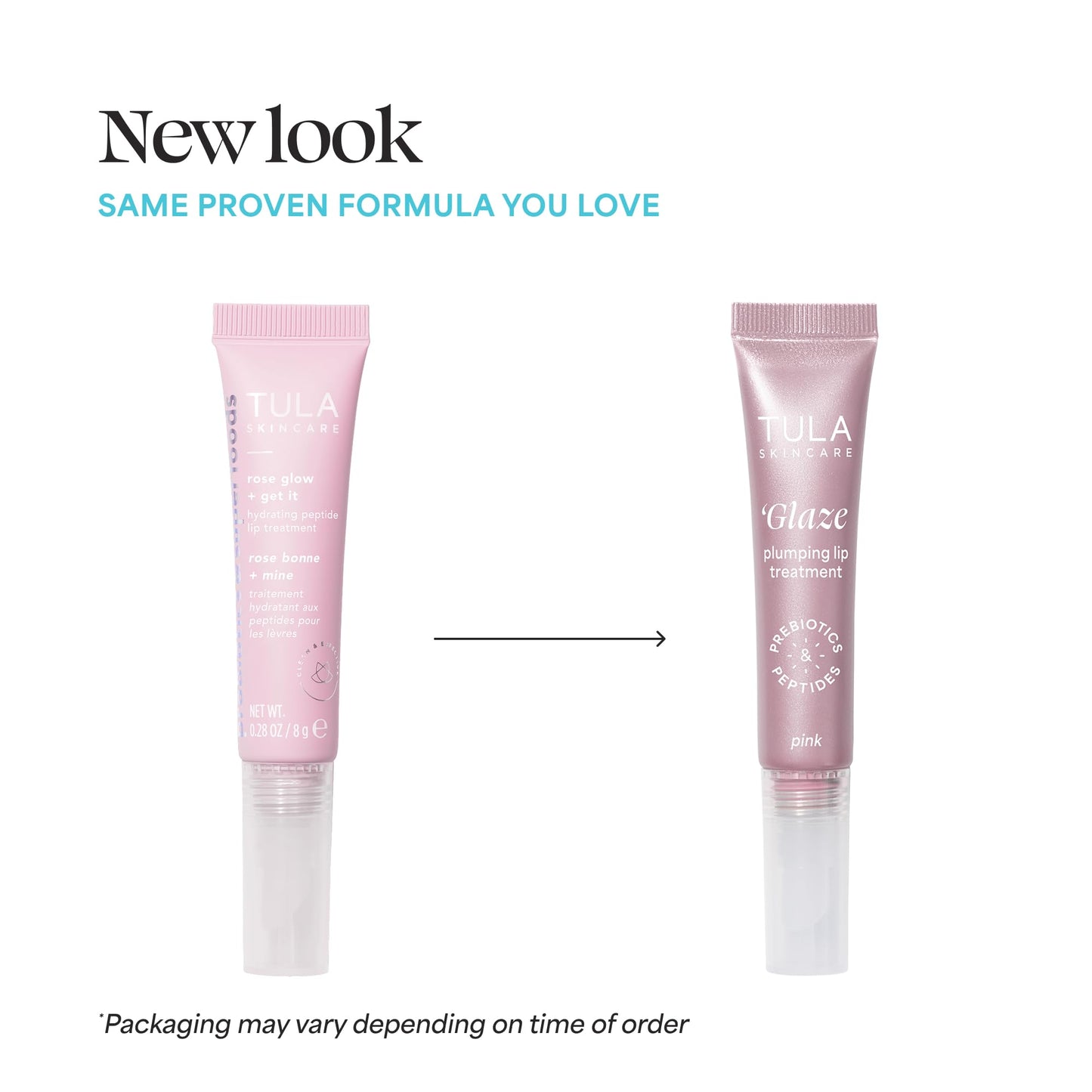 TULA Rose Glow + Get It Lip Balm — Hydrating Peptide Lip Treatment